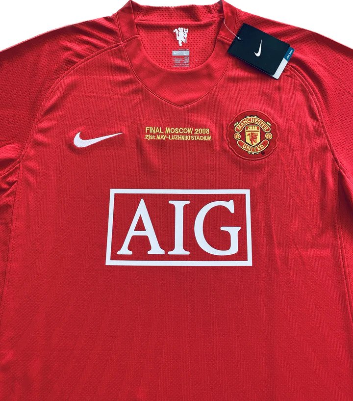 Manchester United Jersey Custom Home Soccer Jersey 2007/08